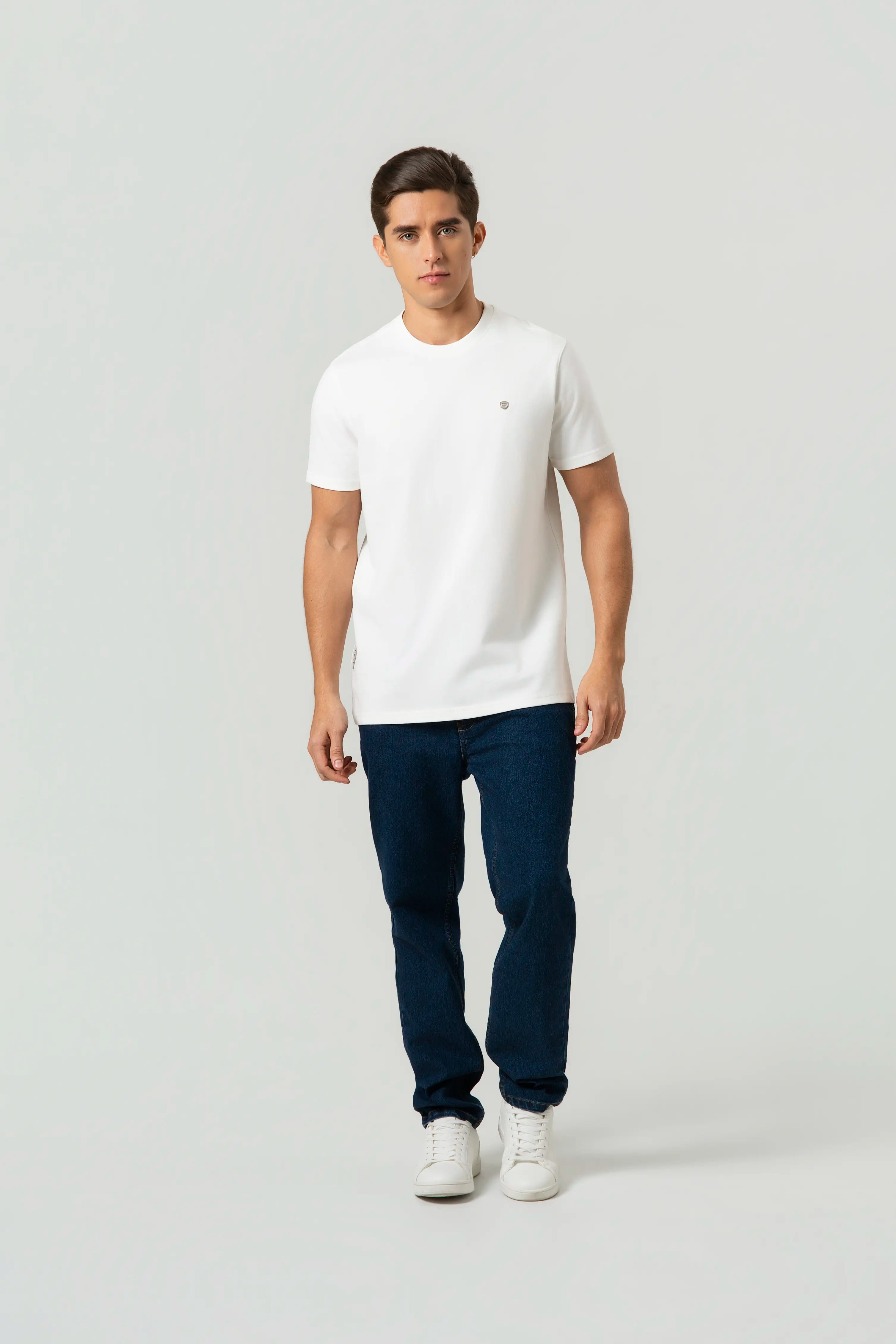 CAMISETA MANGA CORTA COLOR IVORY