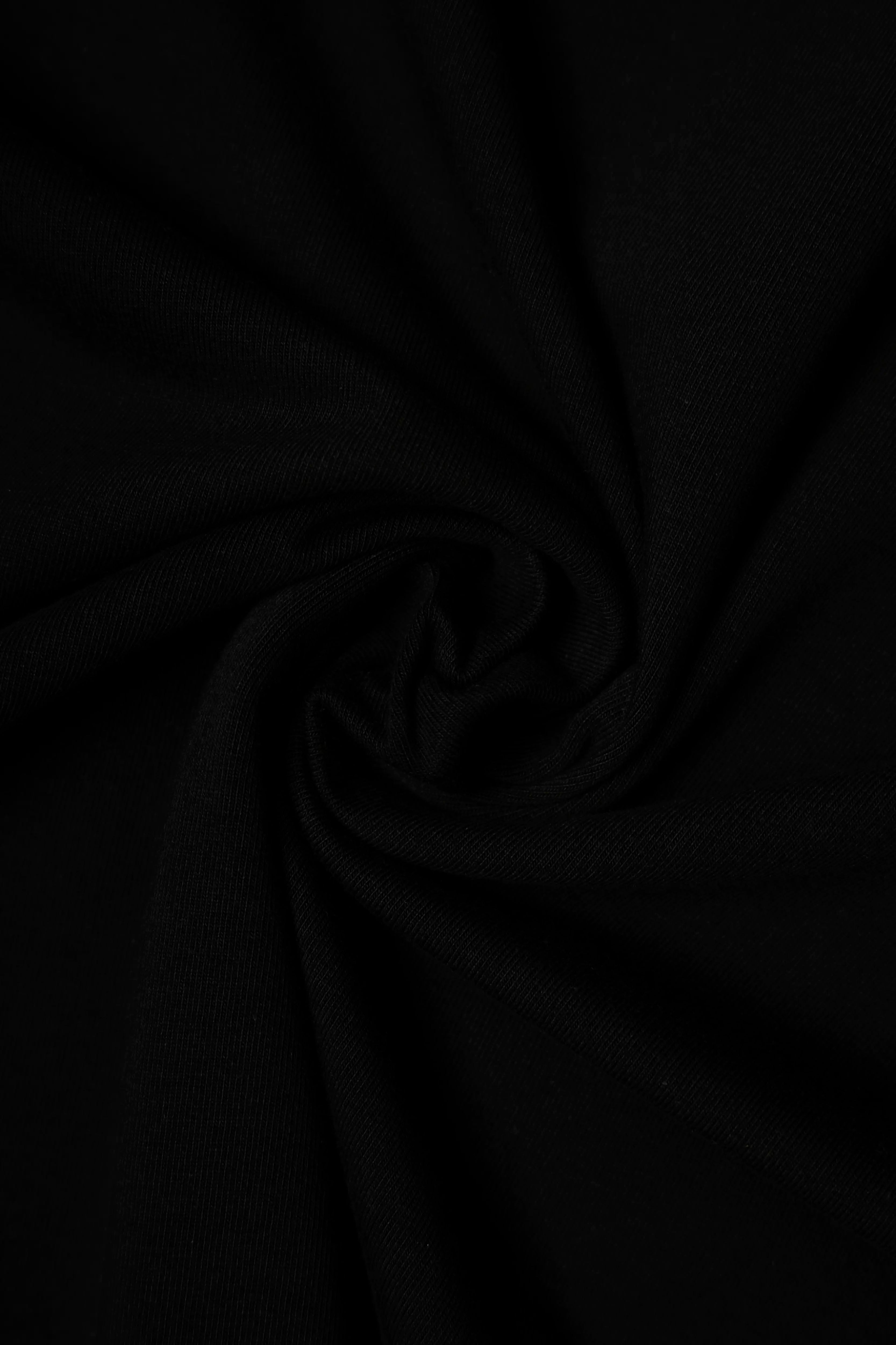 CAMISETA MANGA CORTA COLOR NEGRO