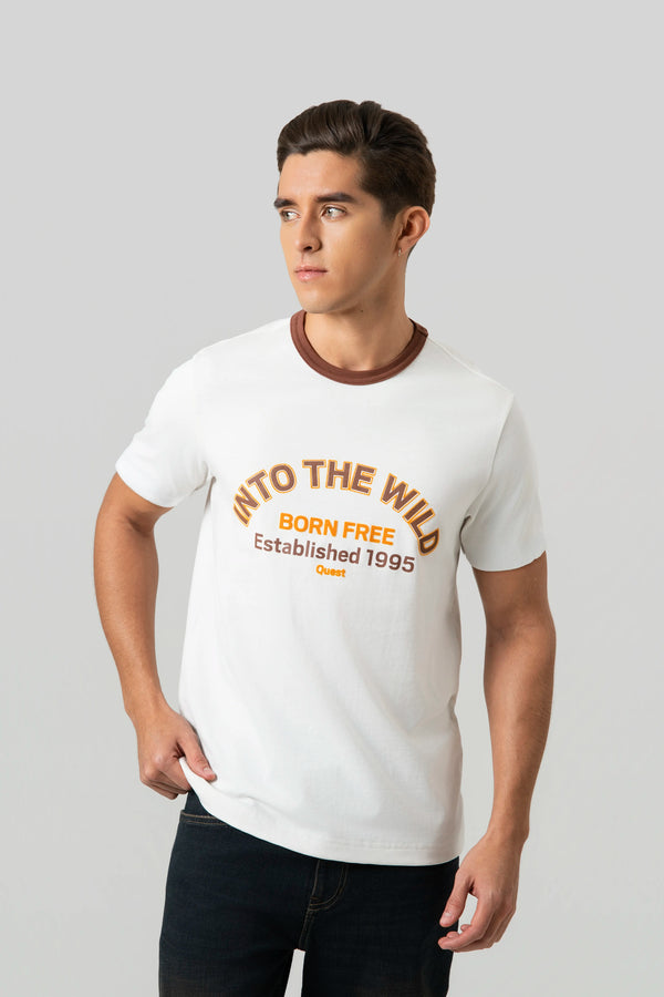 CAMISETA MANGA CORTA COLOR IVORY