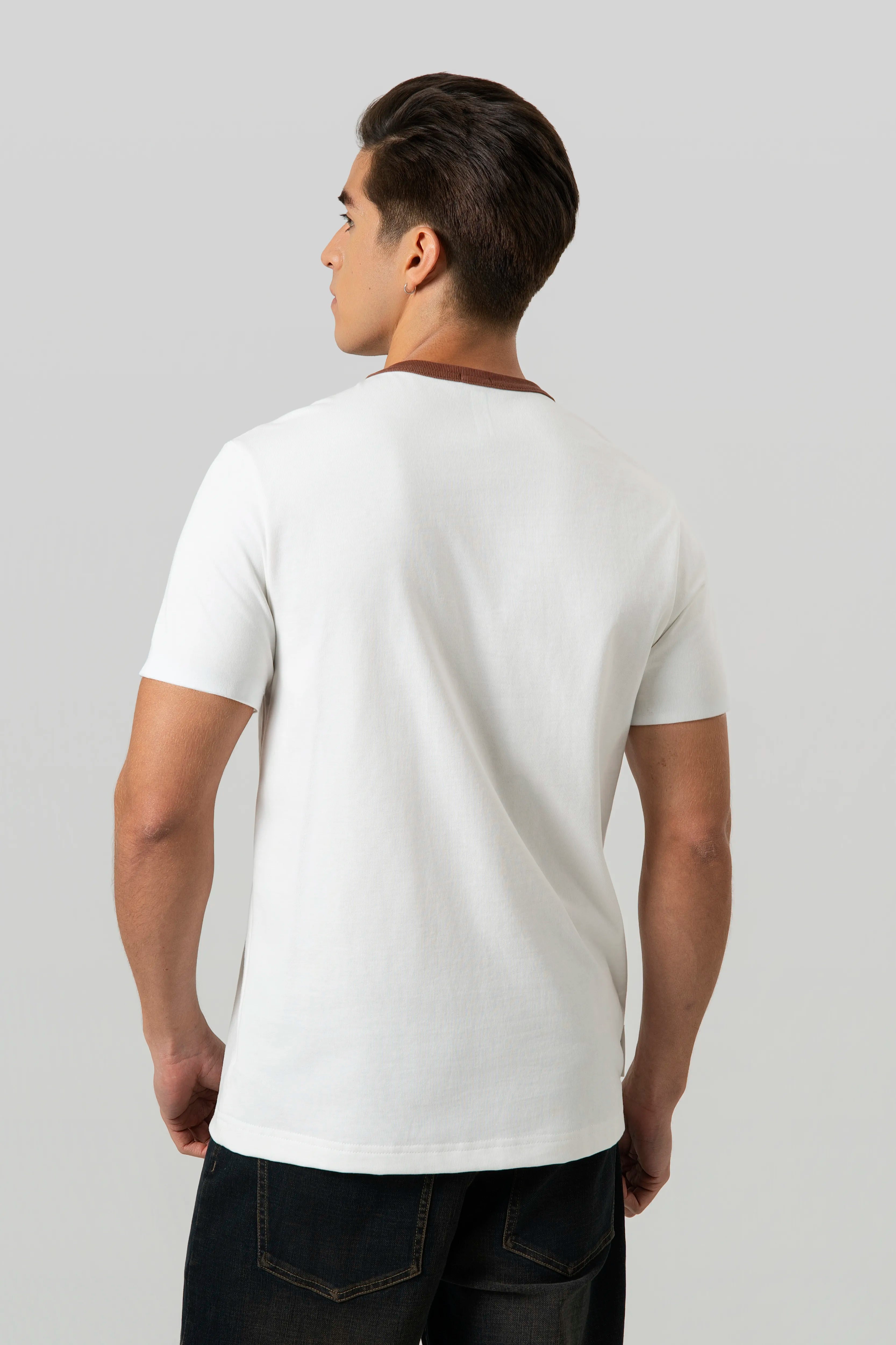 CAMISETA MANGA CORTA COLOR IVORY