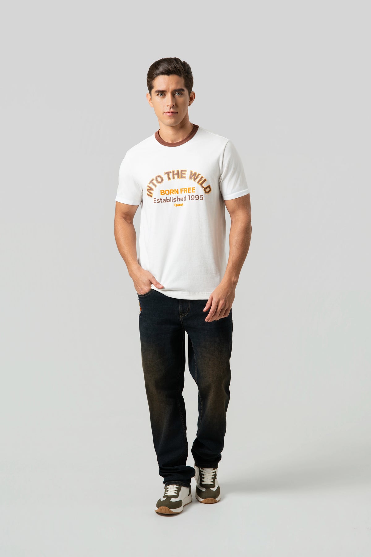 CAMISETA MANGA CORTA COLOR IVORY