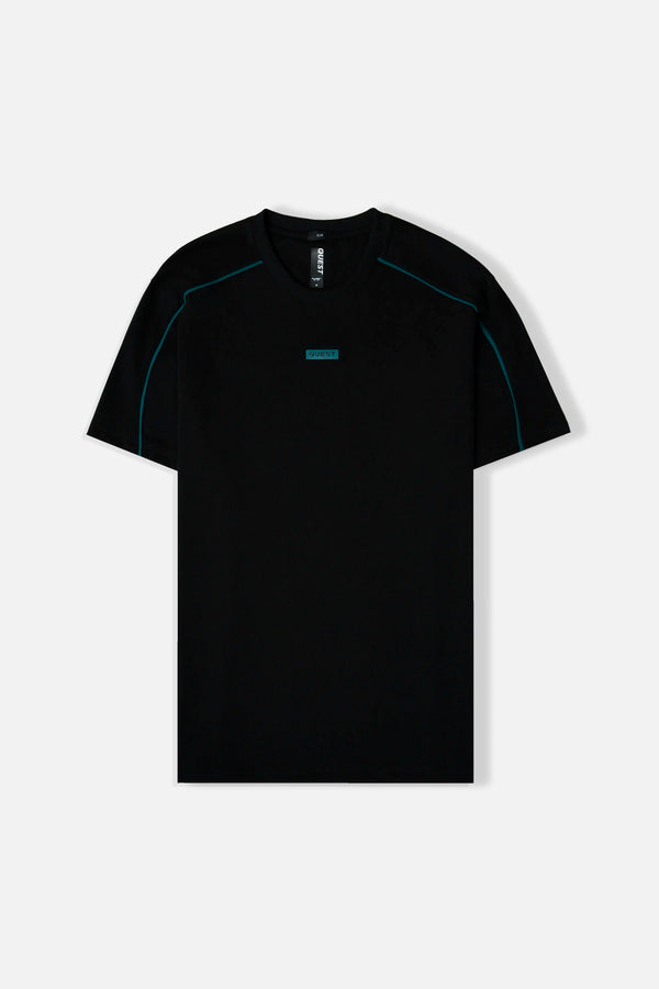 CAMISETA MANGA CORTA COLOR NEGRO