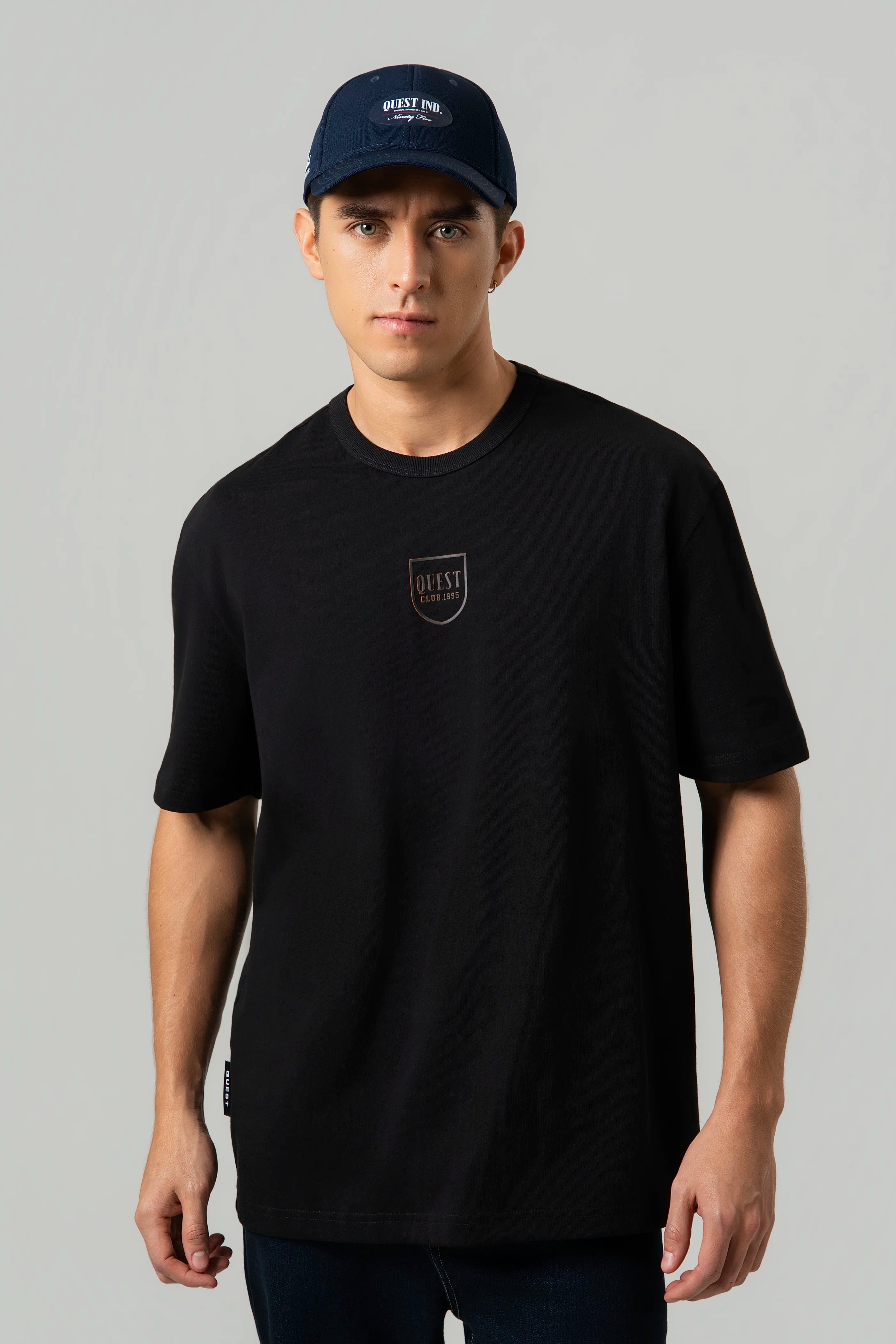 CAMISETA MANGA CORTA COLOR NEGRO