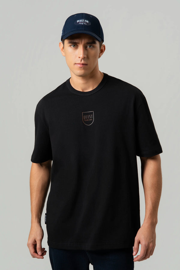 CAMISETA MANGA CORTA COLOR NEGRO