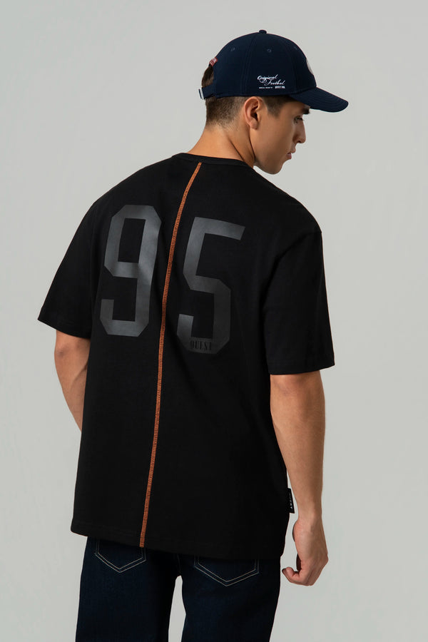 CAMISETA MANGA CORTA COLOR NEGRO
