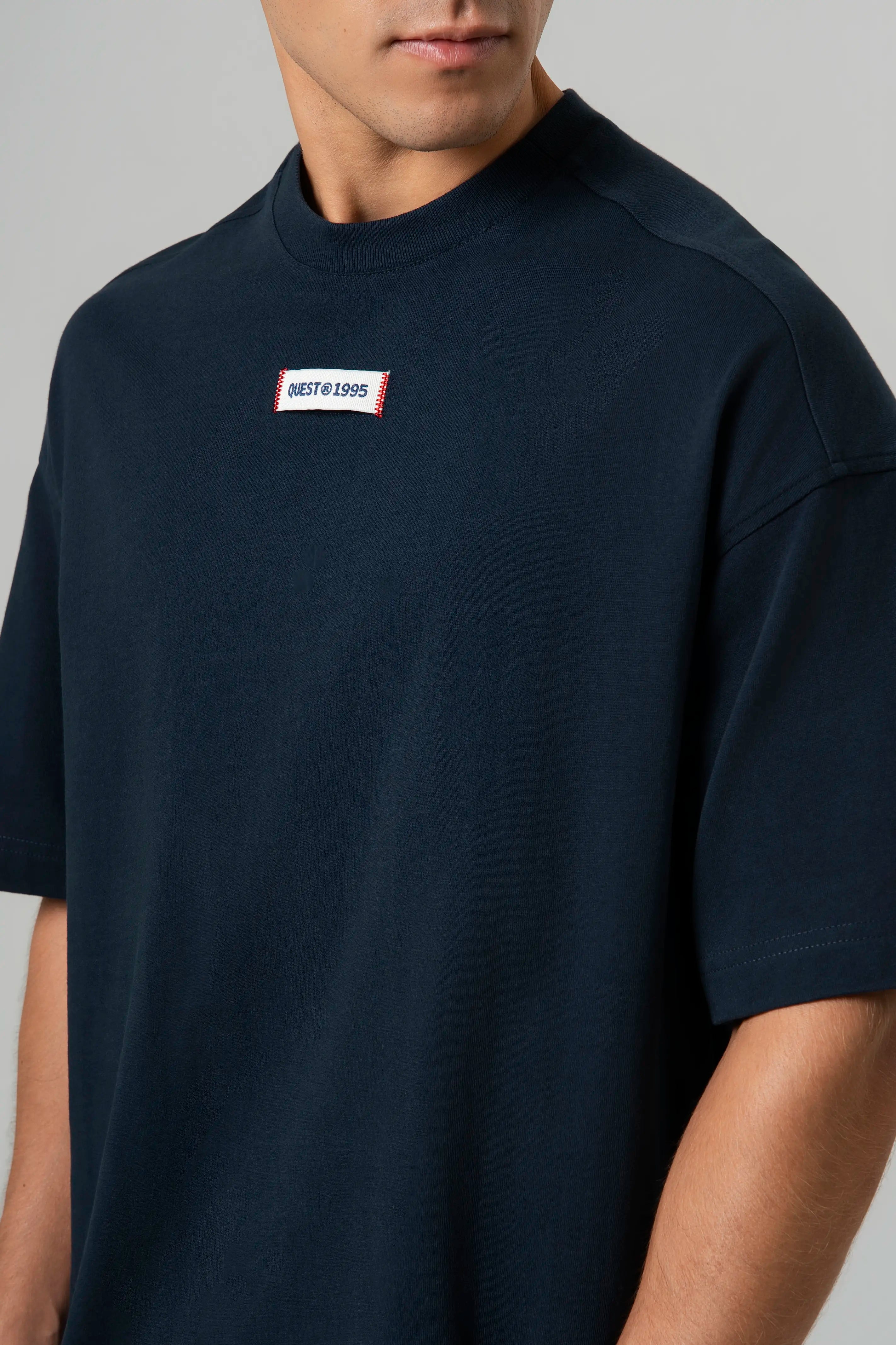 CAMISETA MANGA CORTA COLOR AZUL OSCURO