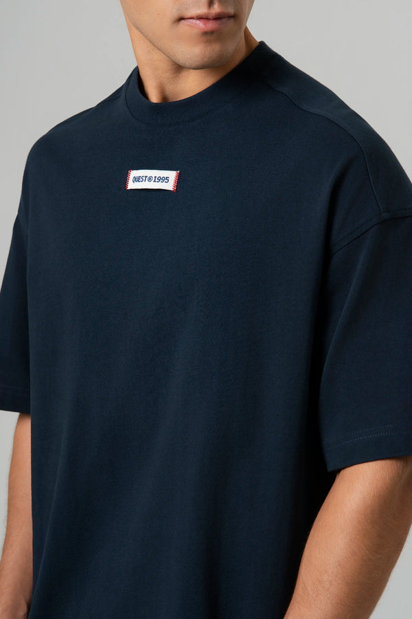 CAMISETA MANGA CORTA COLOR AZUL OSCURO