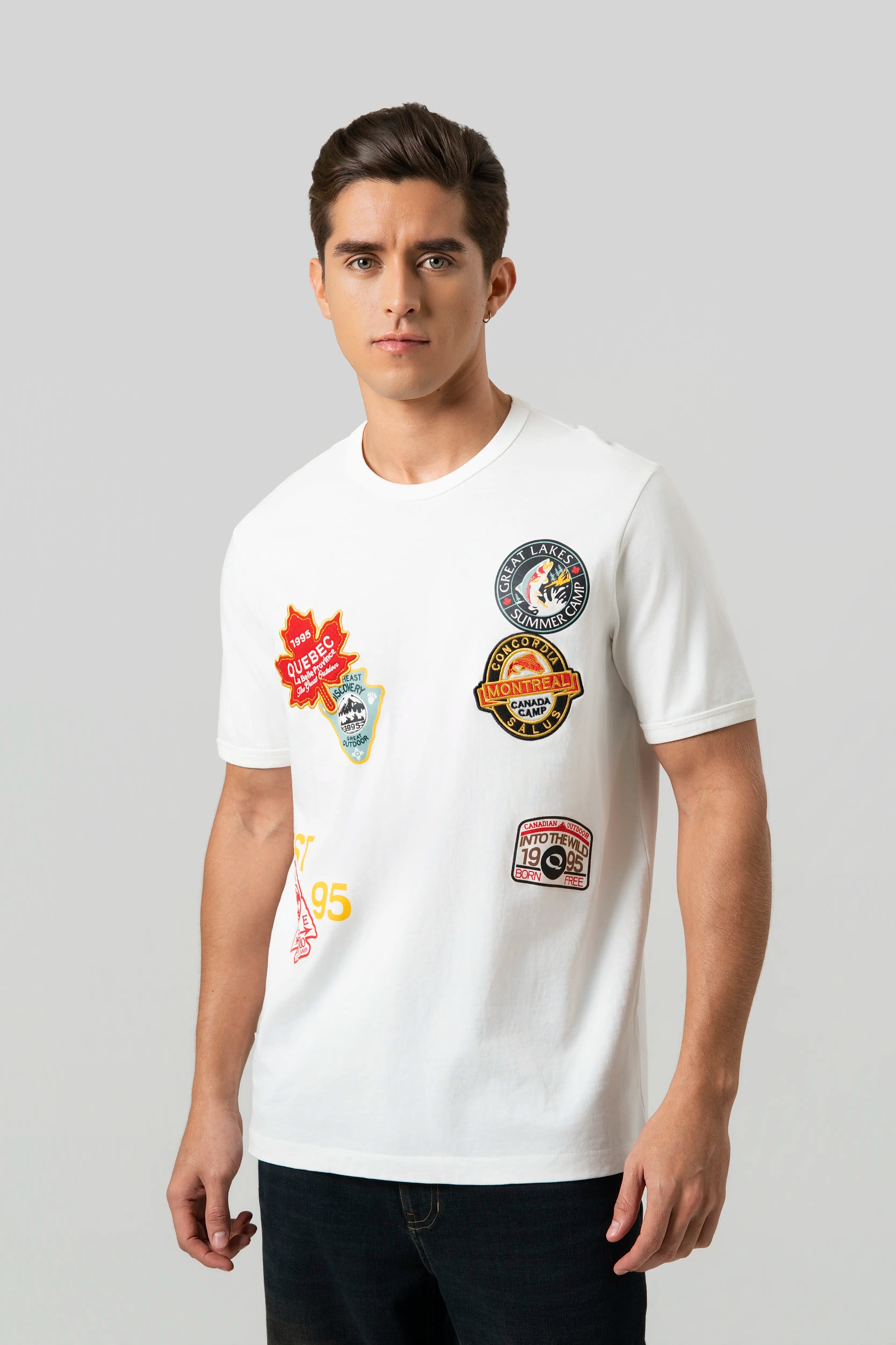 CAMISETA MANGA CORTA COLOR IVORY