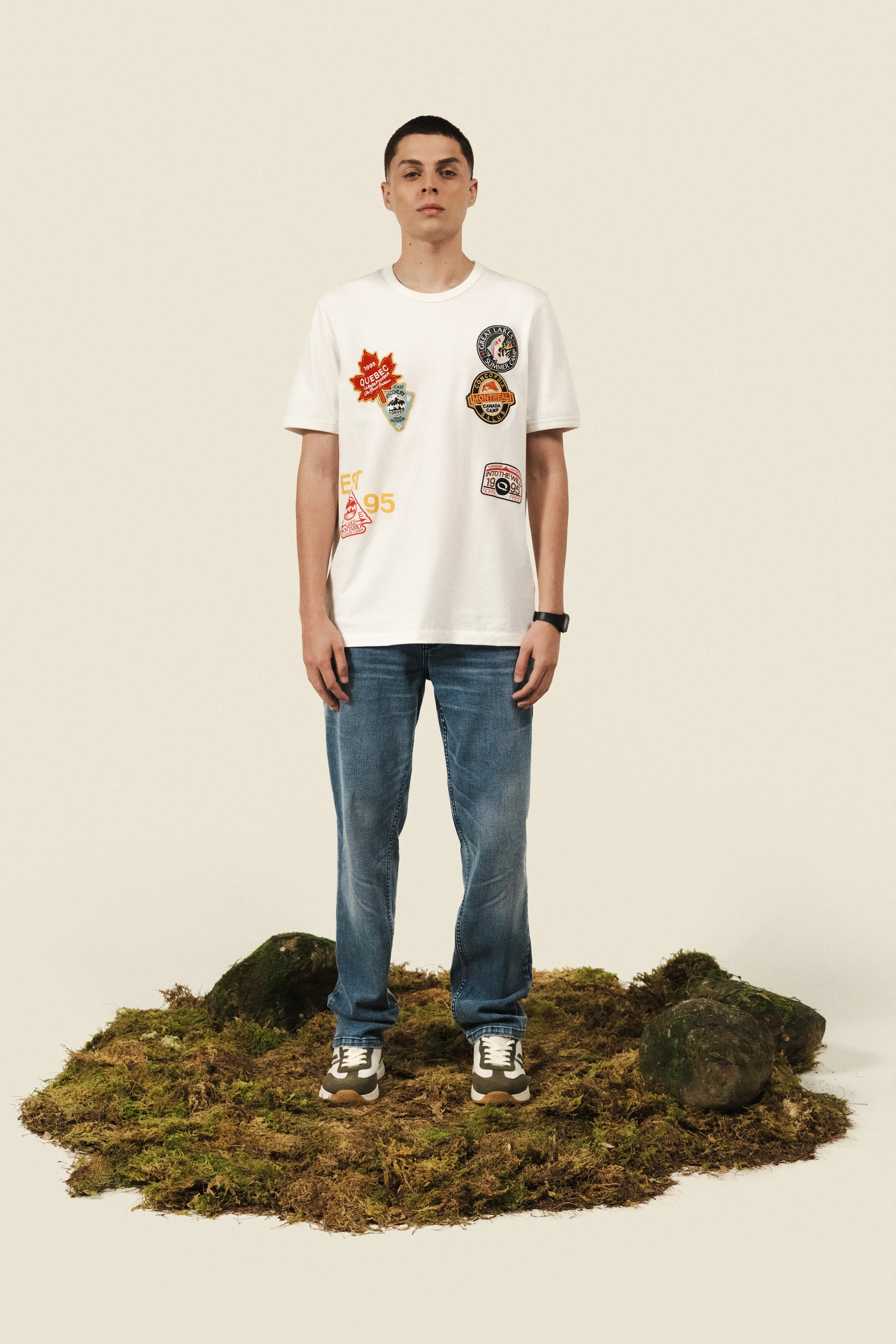 CAMISETA MANGA CORTA COLOR IVORY