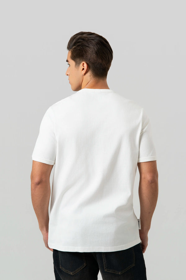 CAMISETA MANGA CORTA COLOR IVORY