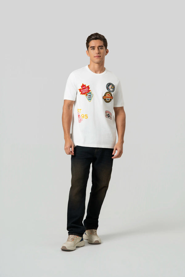 CAMISETA MANGA CORTA COLOR IVORY