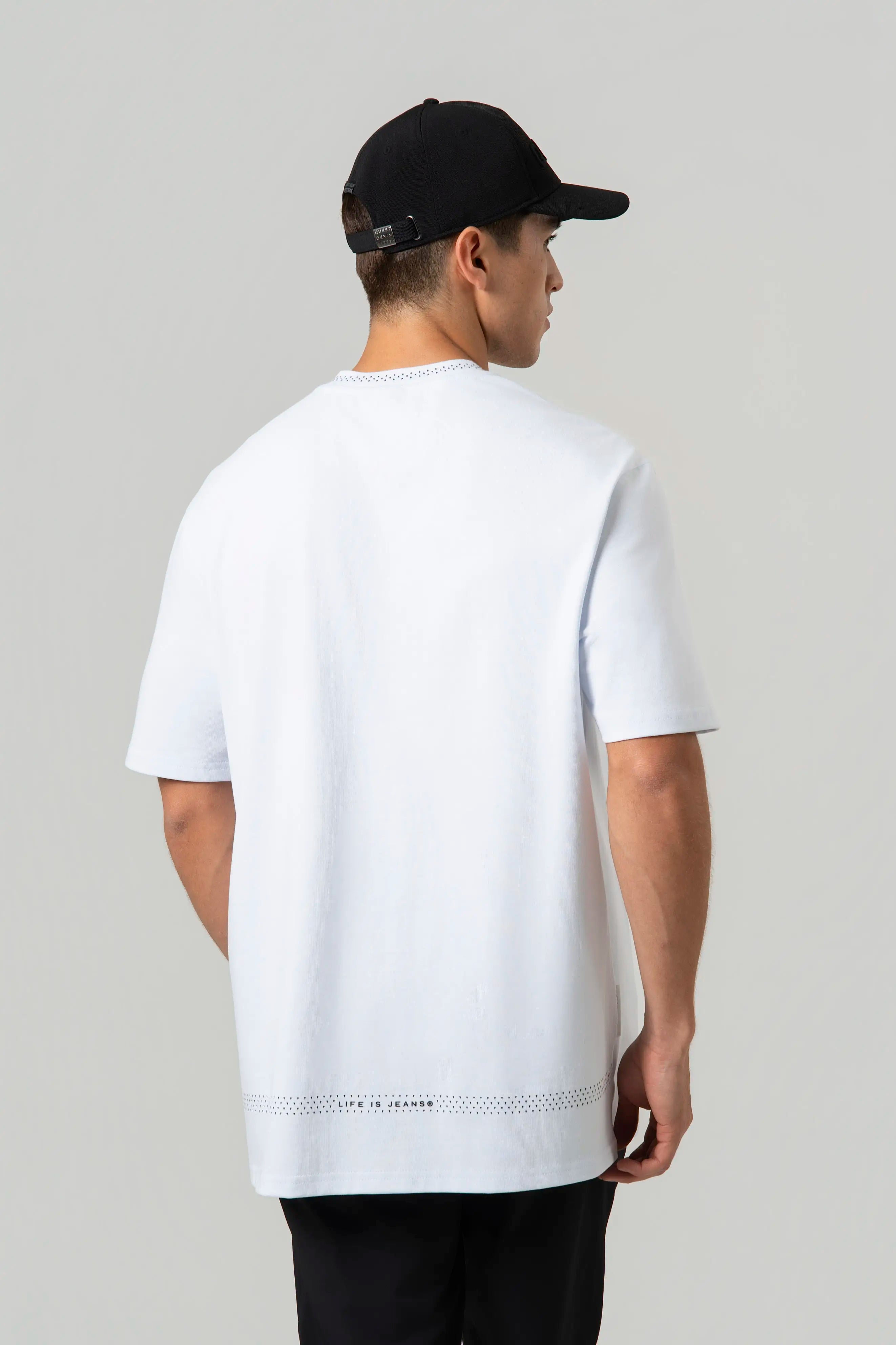 CAMISETA MANGA CORTA COLOR BLANCO BLANCO