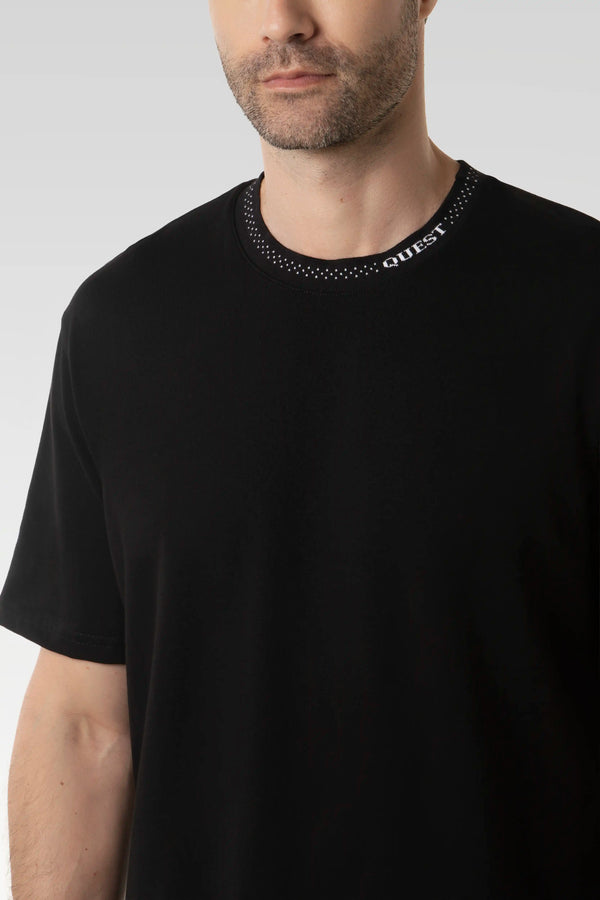 CAMISETA MANGA CORTA COLOR NEGRO
