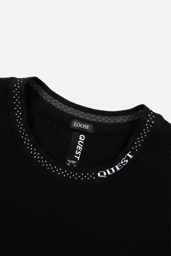 CAMISETA MANGA CORTA COLOR NEGRO
