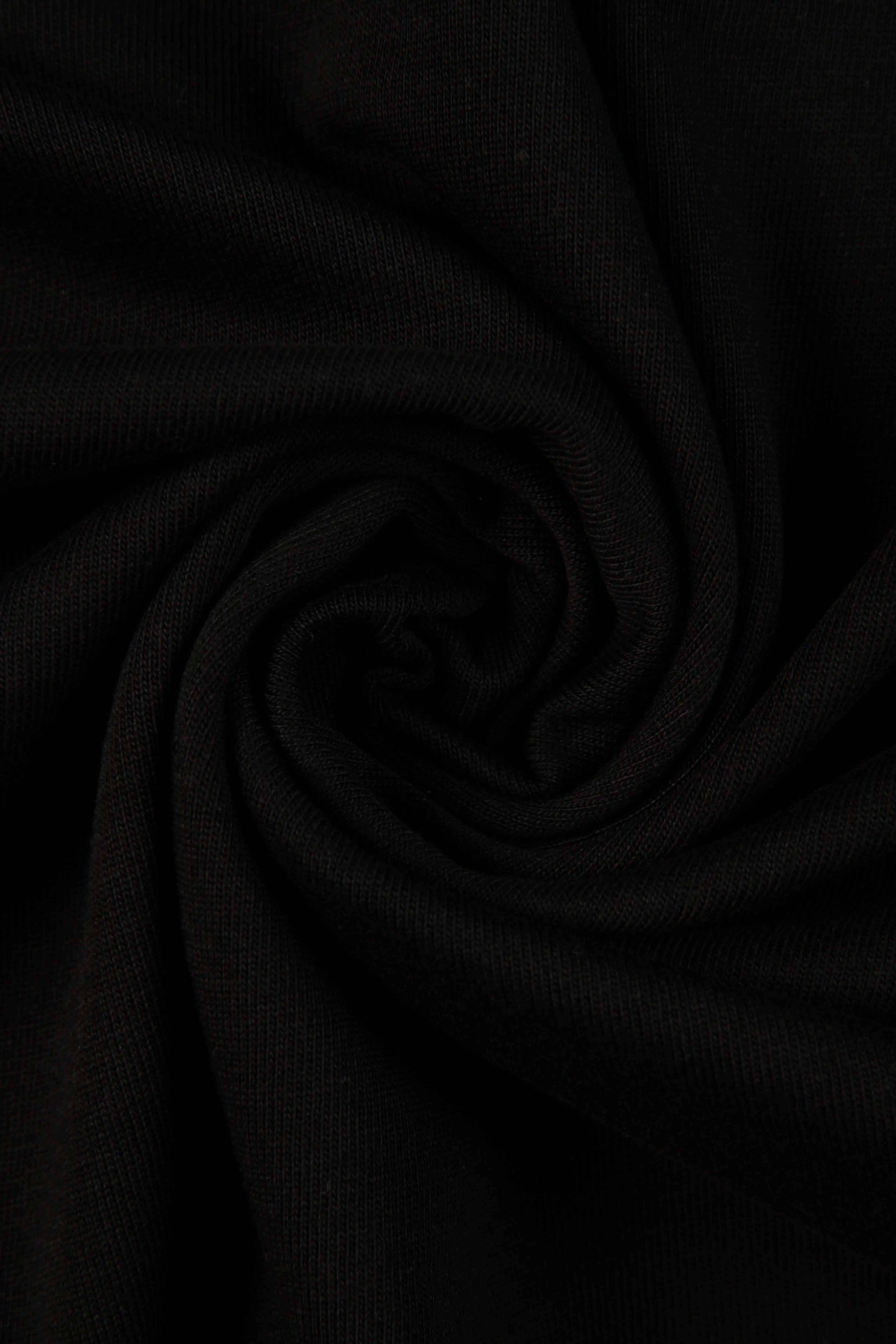 CAMISETA MANGA CORTA COLOR NEGRO