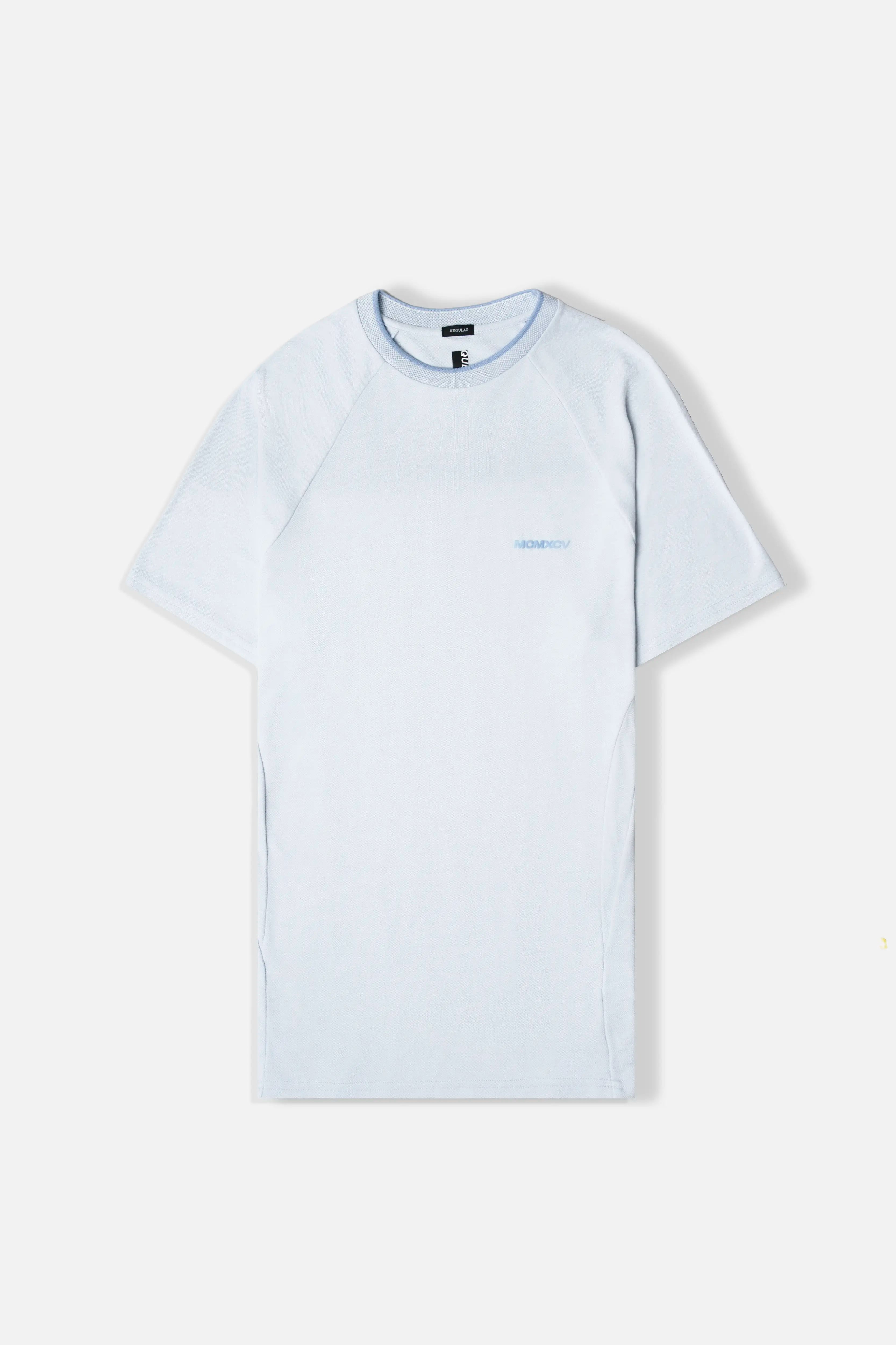CAMISETA MANGA CORTA COLOR BABY BLUE