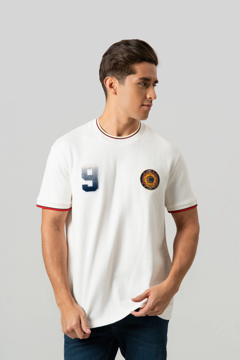 CAMISETA COLOMBIA MANGA CORTA COLOR IVORY
