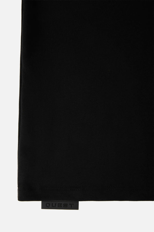 CAMISETA MANGA CORTA COLOR NEGRO