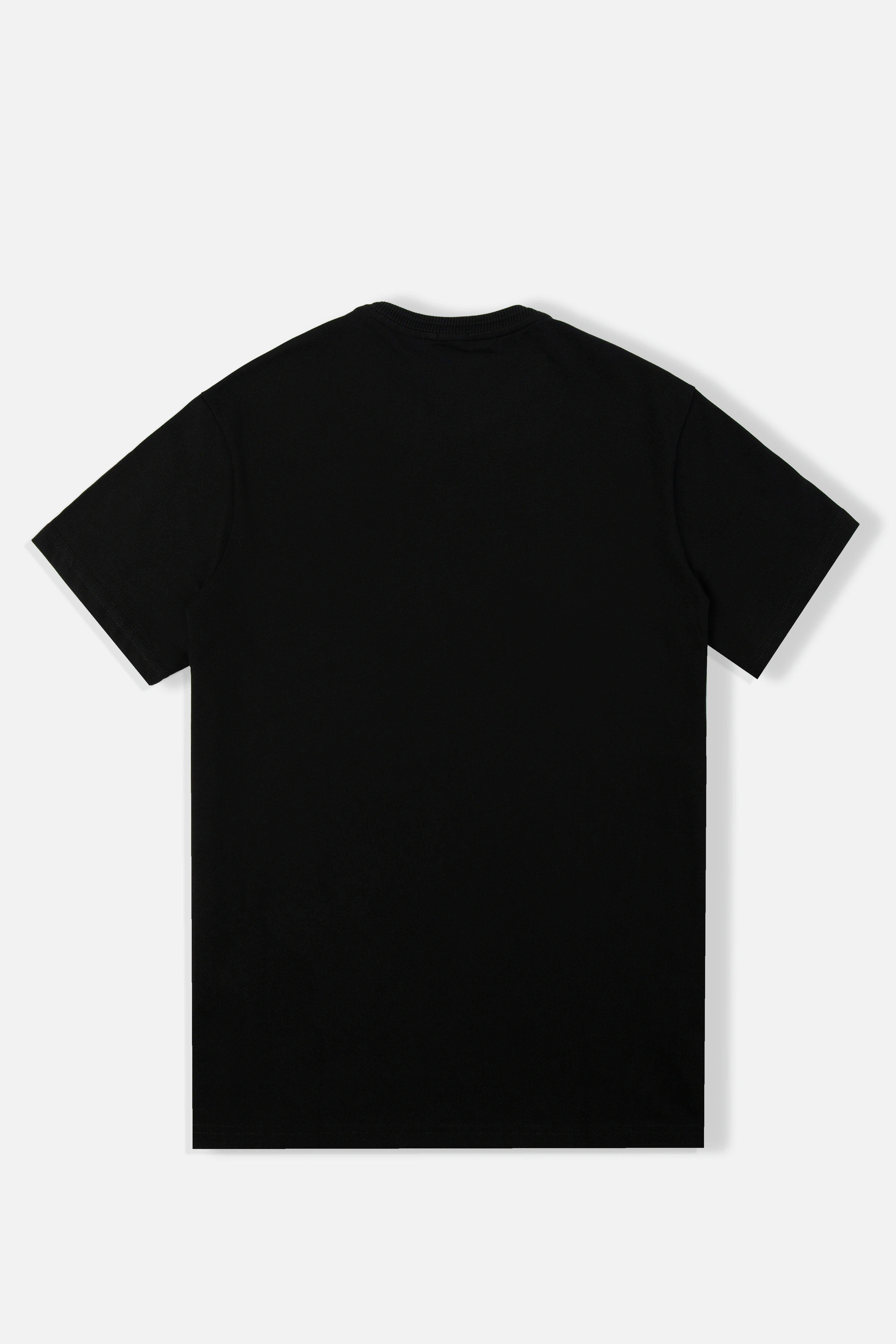 CAMISETA MANGA CORTA COLOR NEGRO