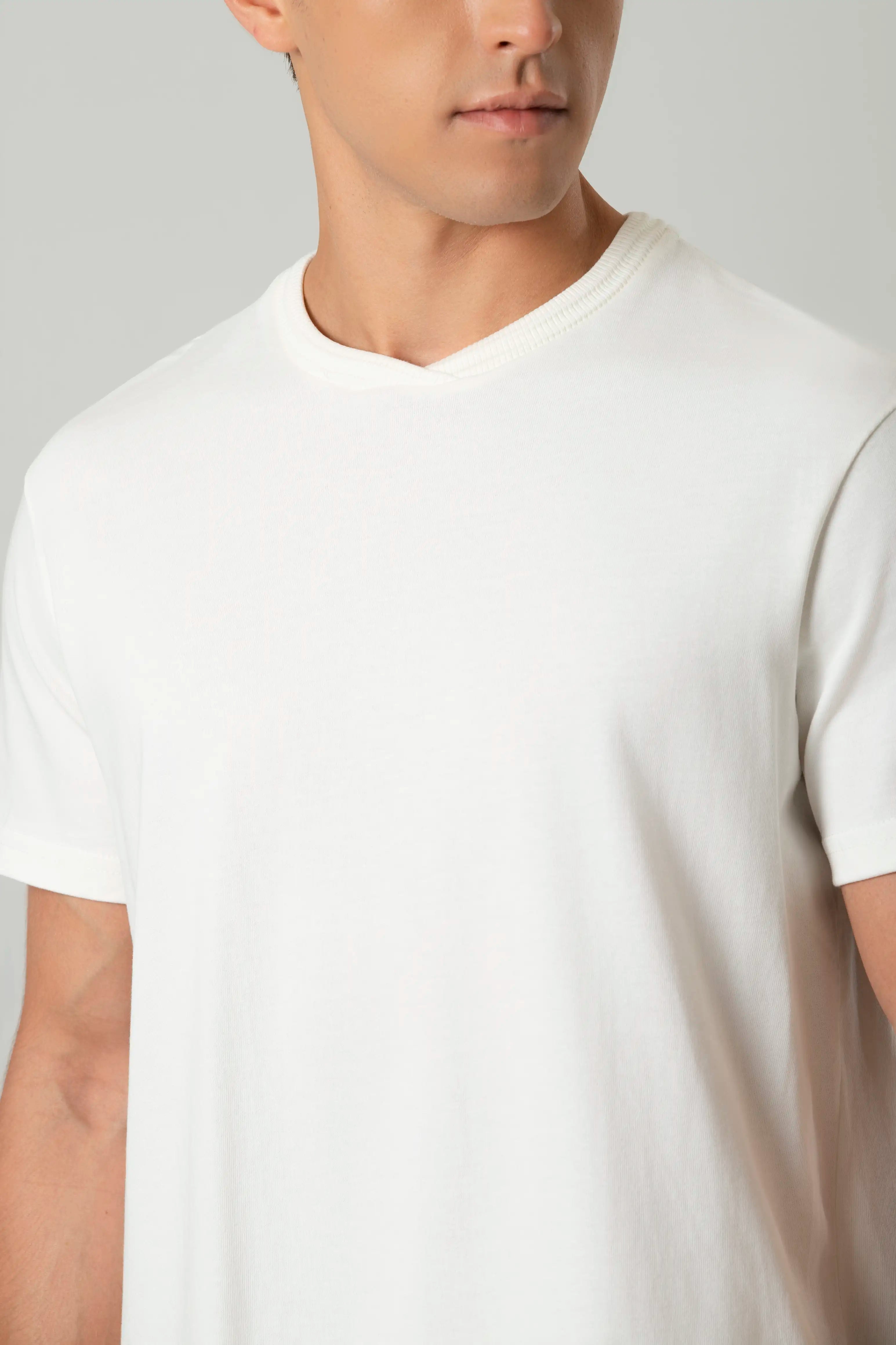 CAMISETA MANGA CORTA COLOR IVORY