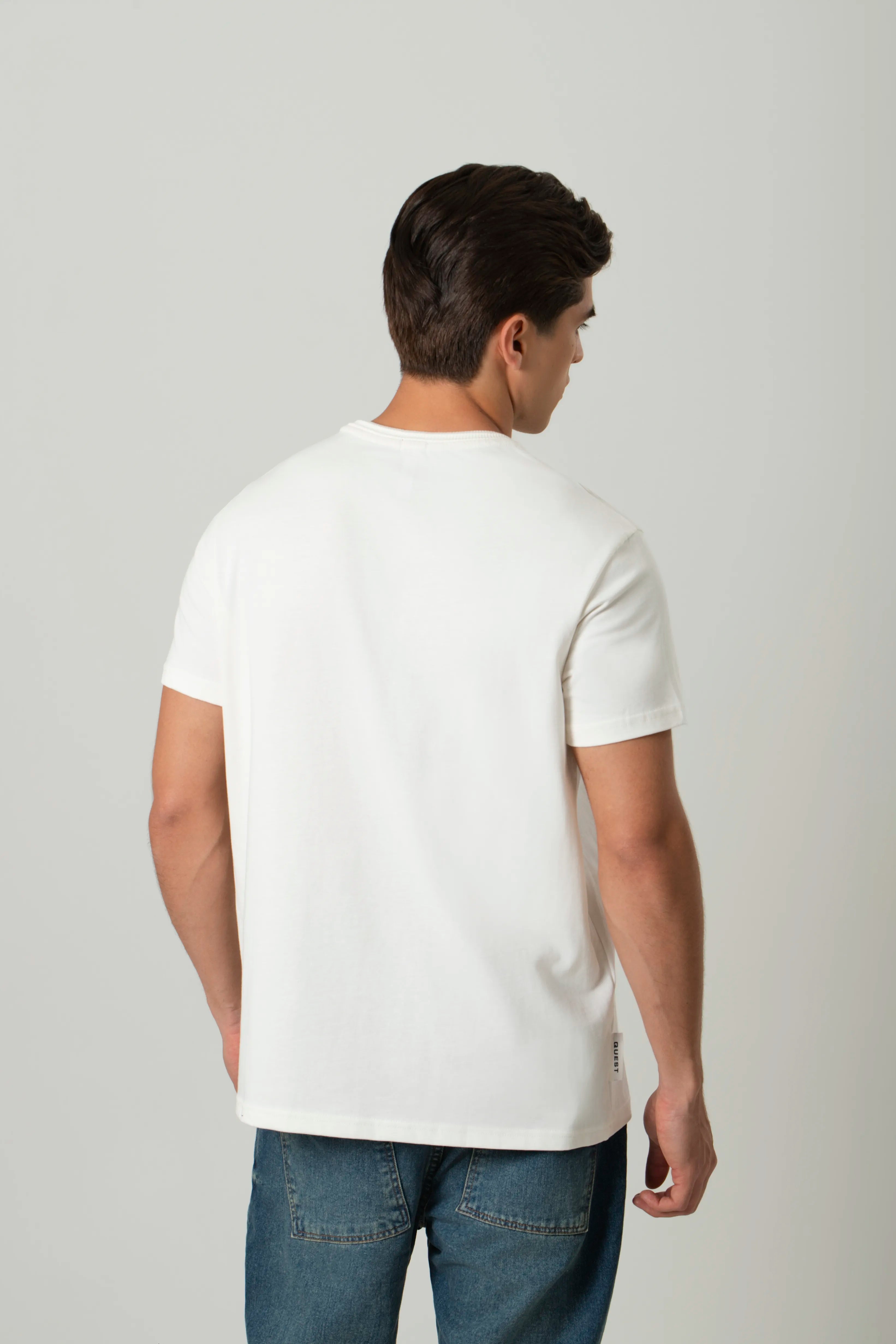CAMISETA MANGA CORTA COLOR IVORY