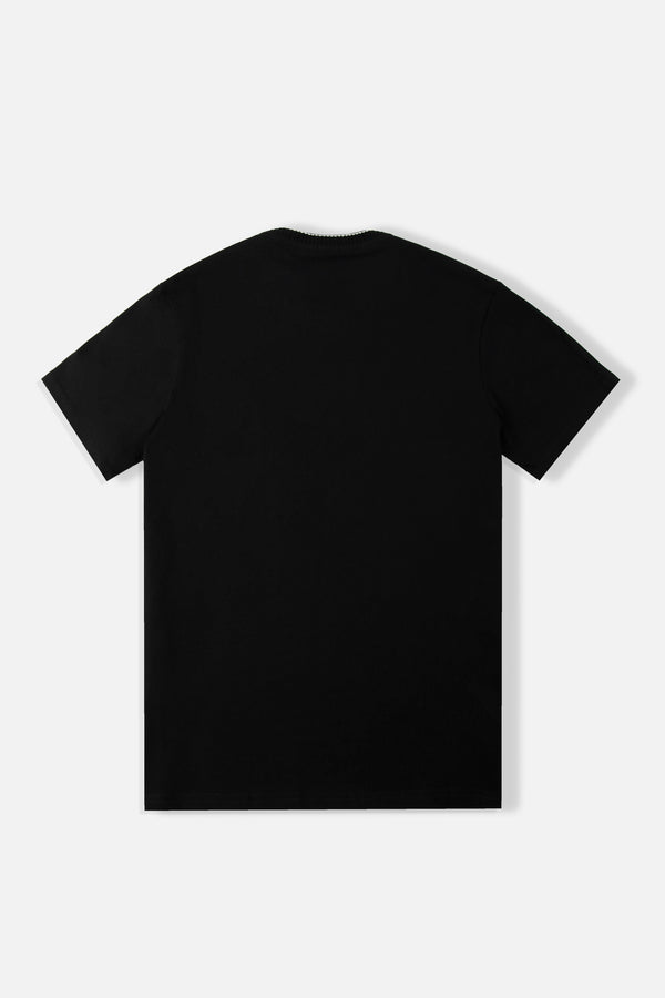 CAMISETA MANGA CORTA COLOR NEGRO