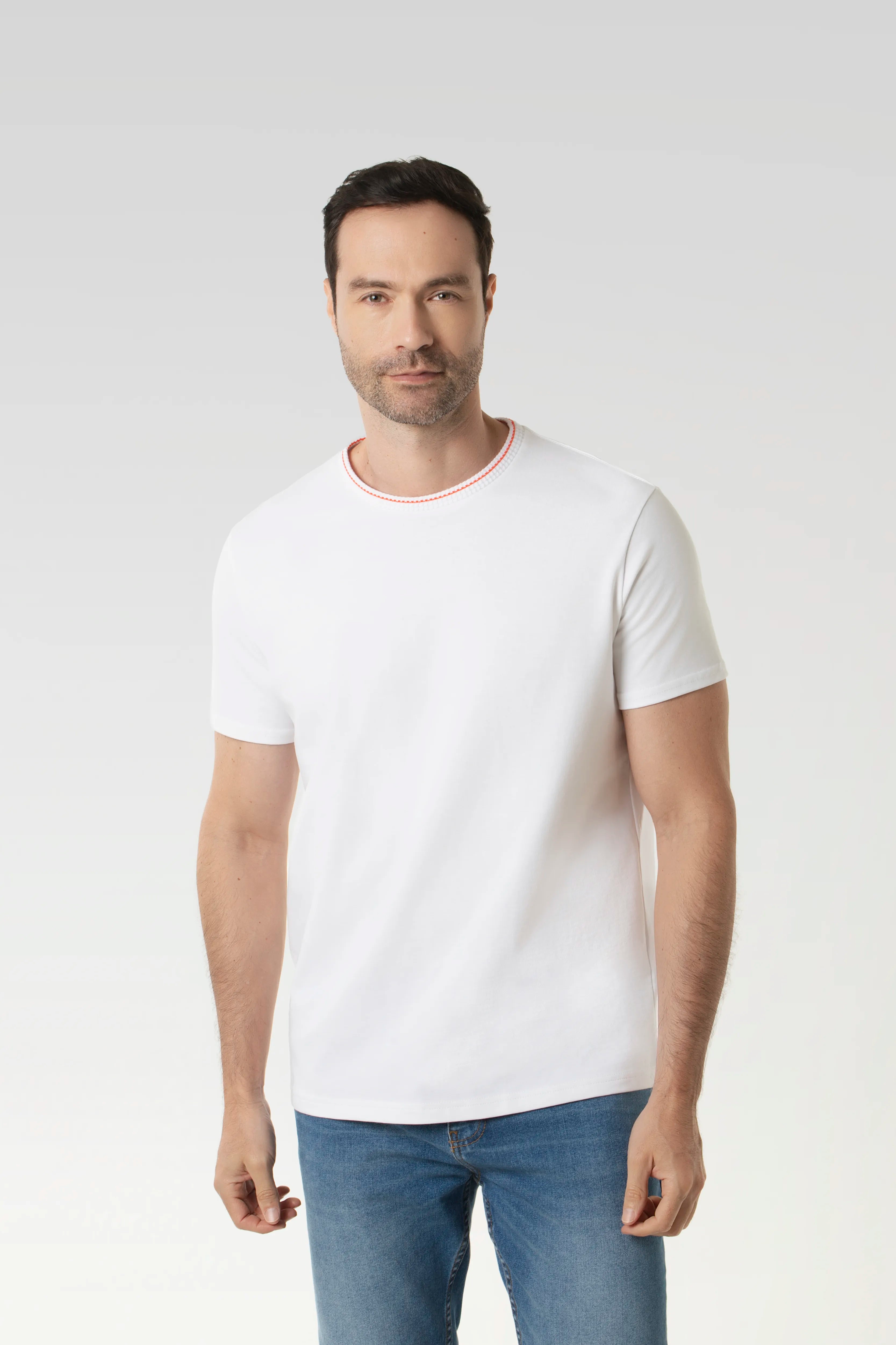 CAMISETA MANGA CORTA COLOR BLANCO