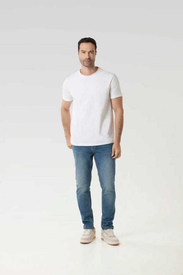 CAMISETA MANGA CORTA COLOR BLANCO