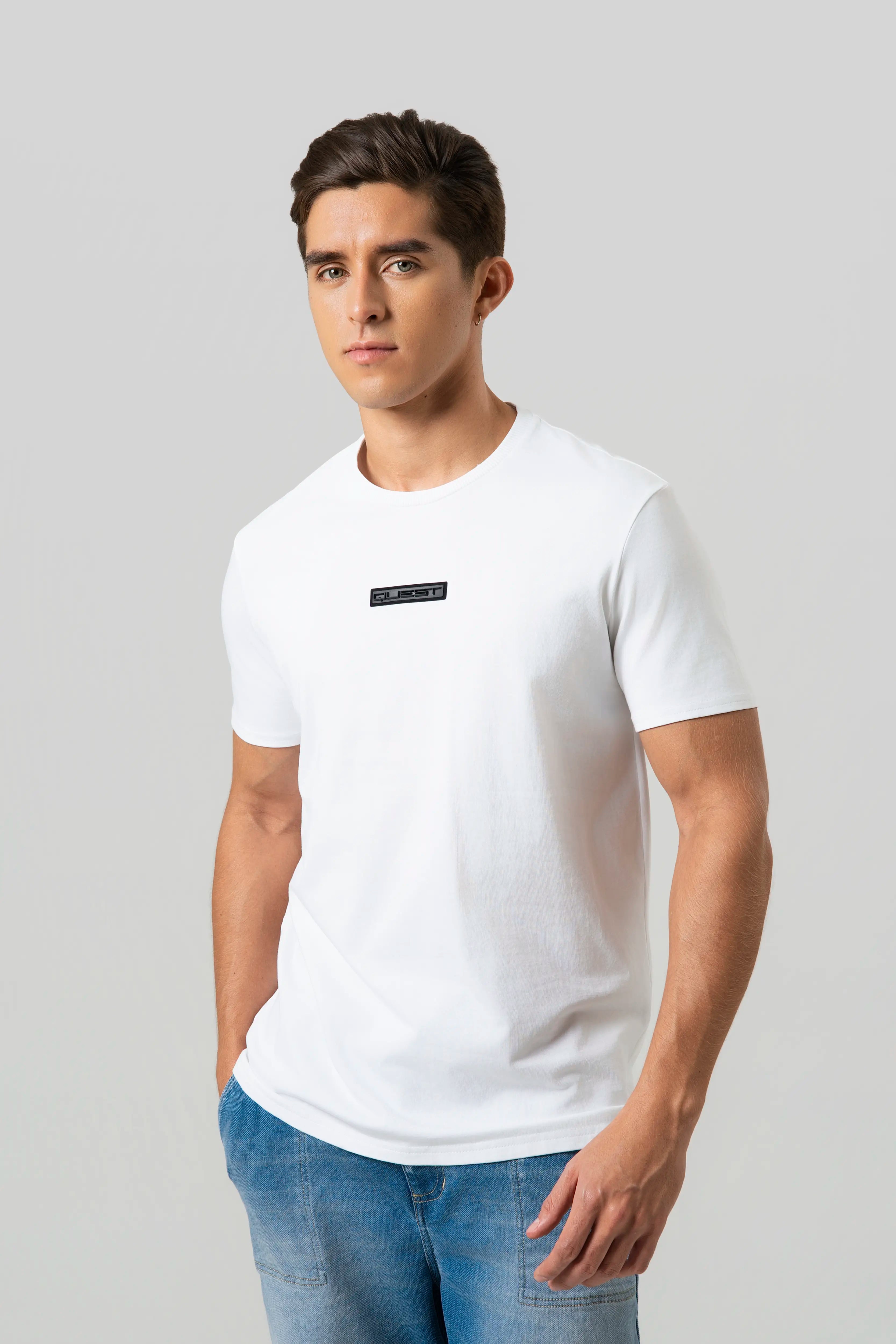 CAMISETA MANGA CORTA COLOR BLANCO