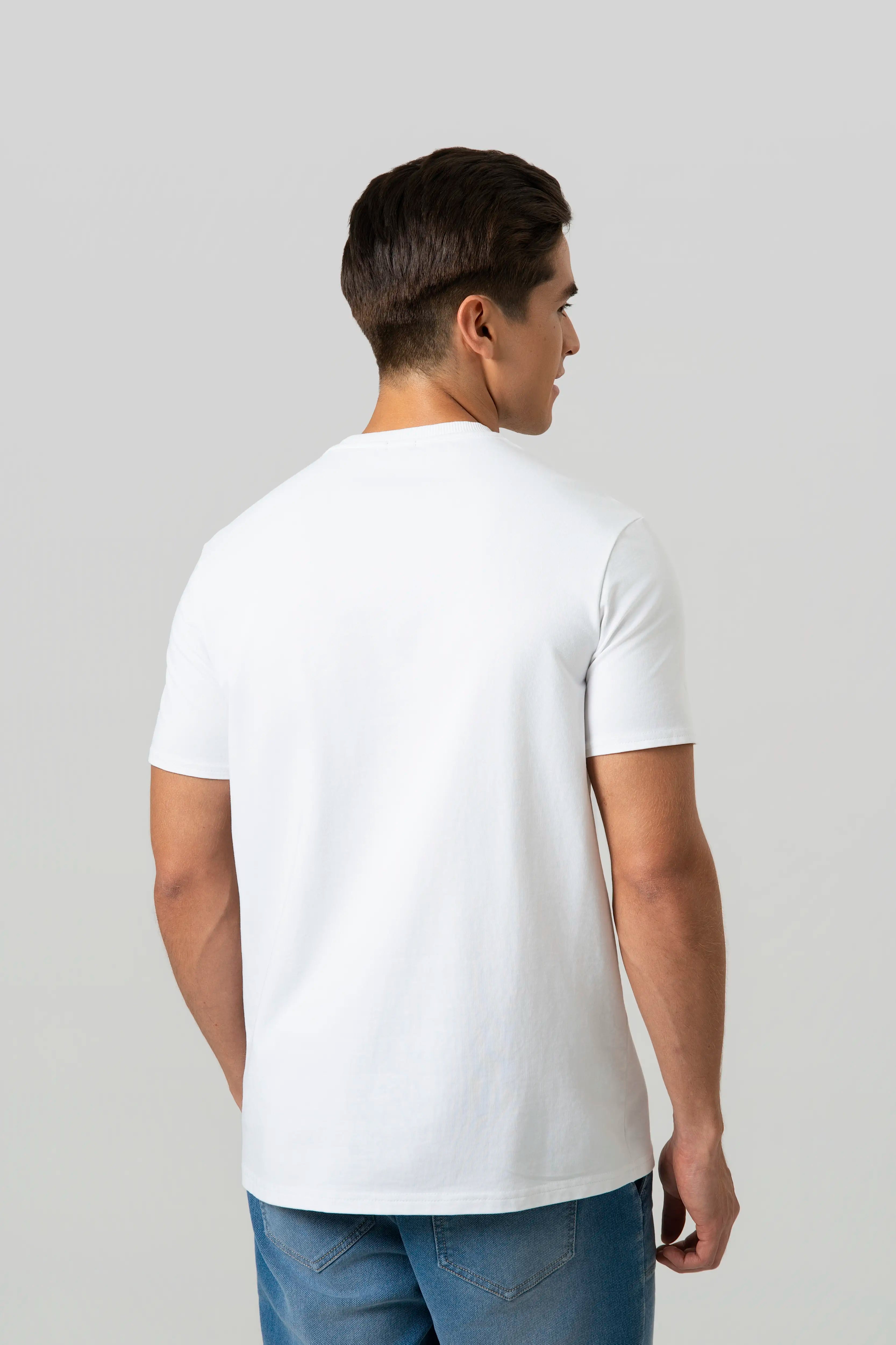 CAMISETA MANGA CORTA COLOR BLANCO