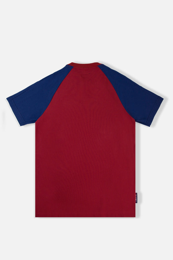 CAMISETA MANGA CORTA COLOR ROJO PIEDRA