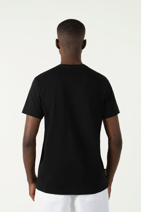 CAMISETA MANGA CORTA COLOR NEGRO