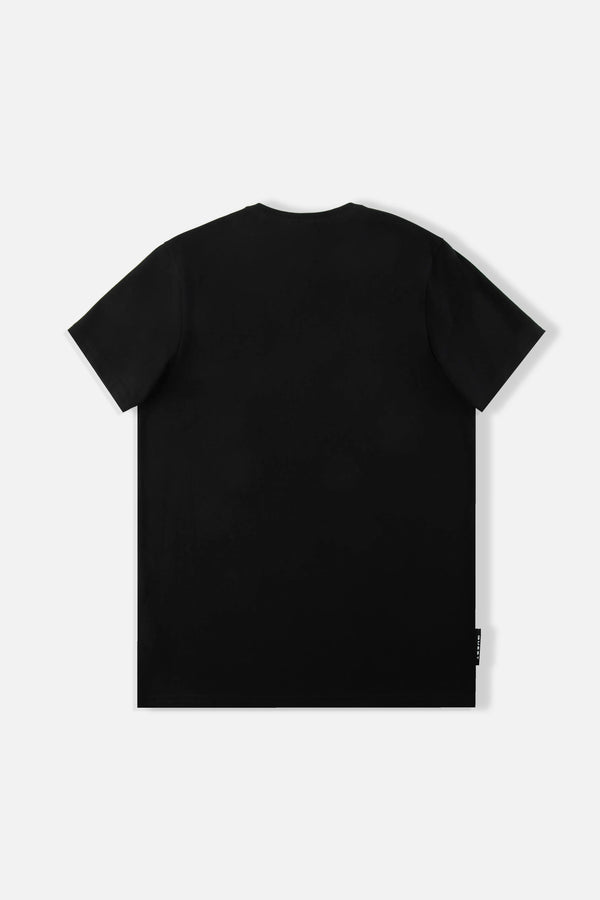 CAMISETA MANGA CORTA COLOR NEGRO