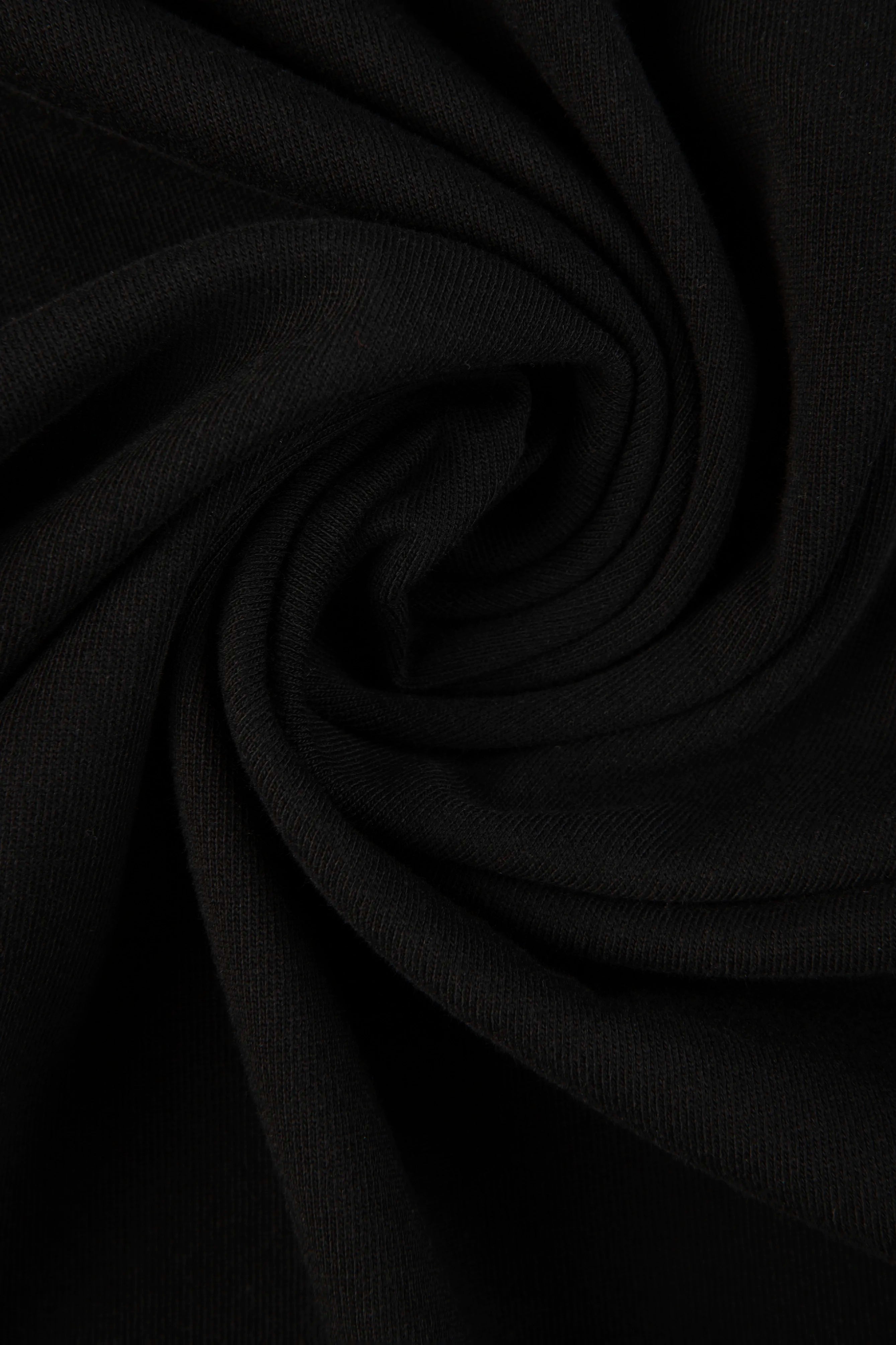 CAMISETA MANGA CORTA COLOR NEGRO