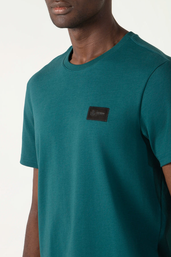 CAMISETA MANGA CORTA COLOR VERDE TEAL