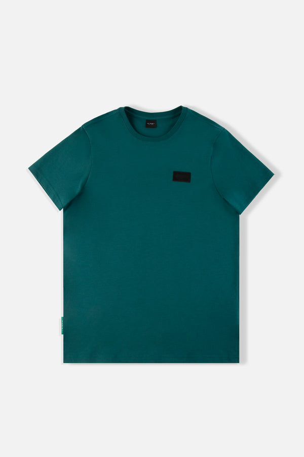 CAMISETA MANGA CORTA COLOR VERDE TEAL