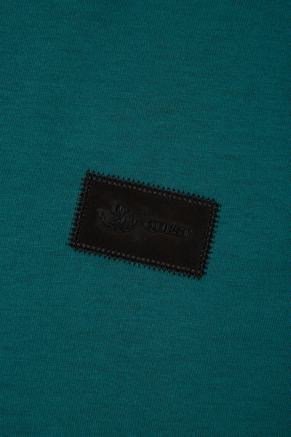 CAMISETA MANGA CORTA COLOR VERDE TEAL