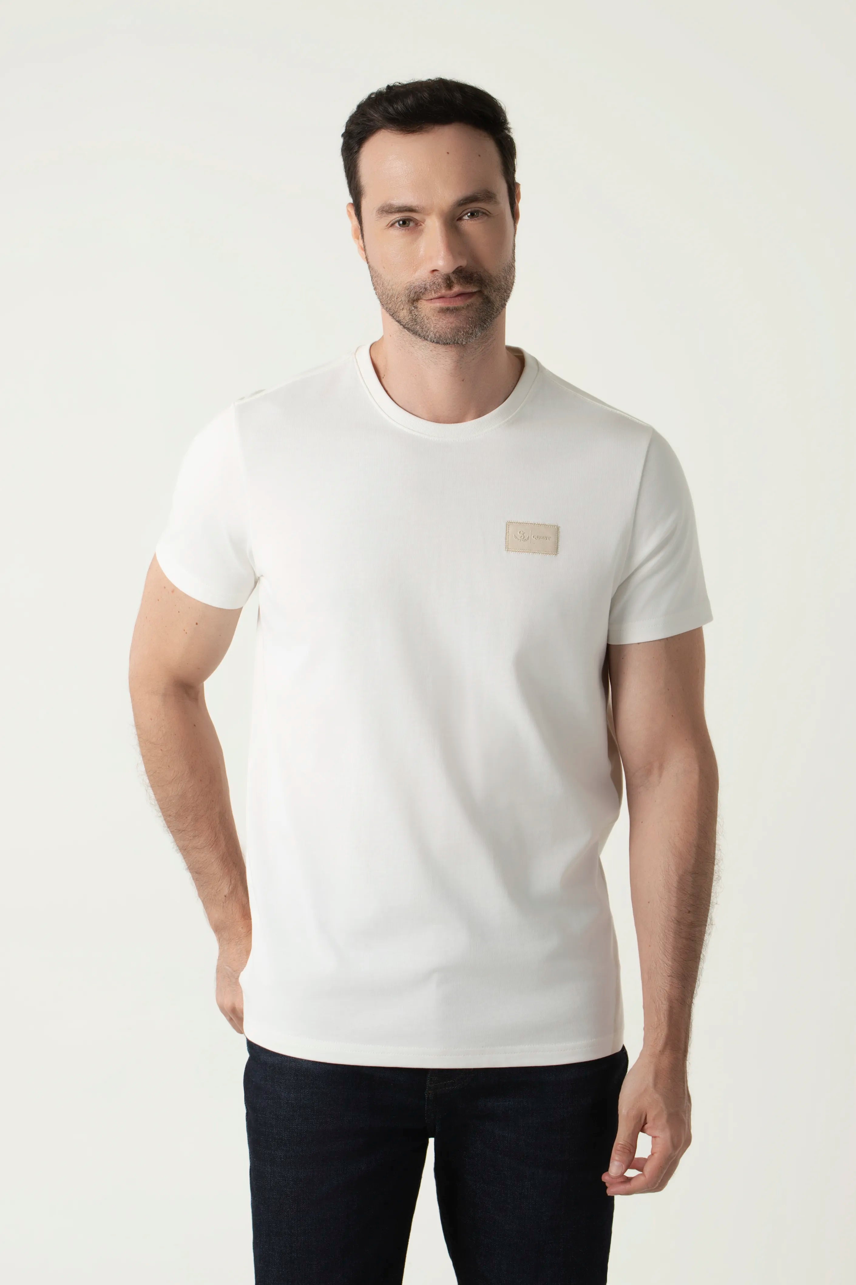 CAMISETA MANGA CORTA COLOR IVORY