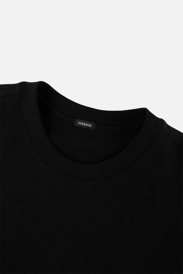 CAMISETA MANGA CORTA COLOR NEGRO
