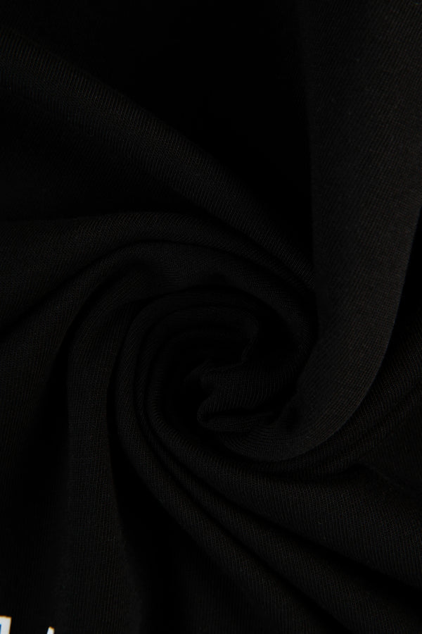 CAMISETA MANGA CORTA COLOR NEGRO
