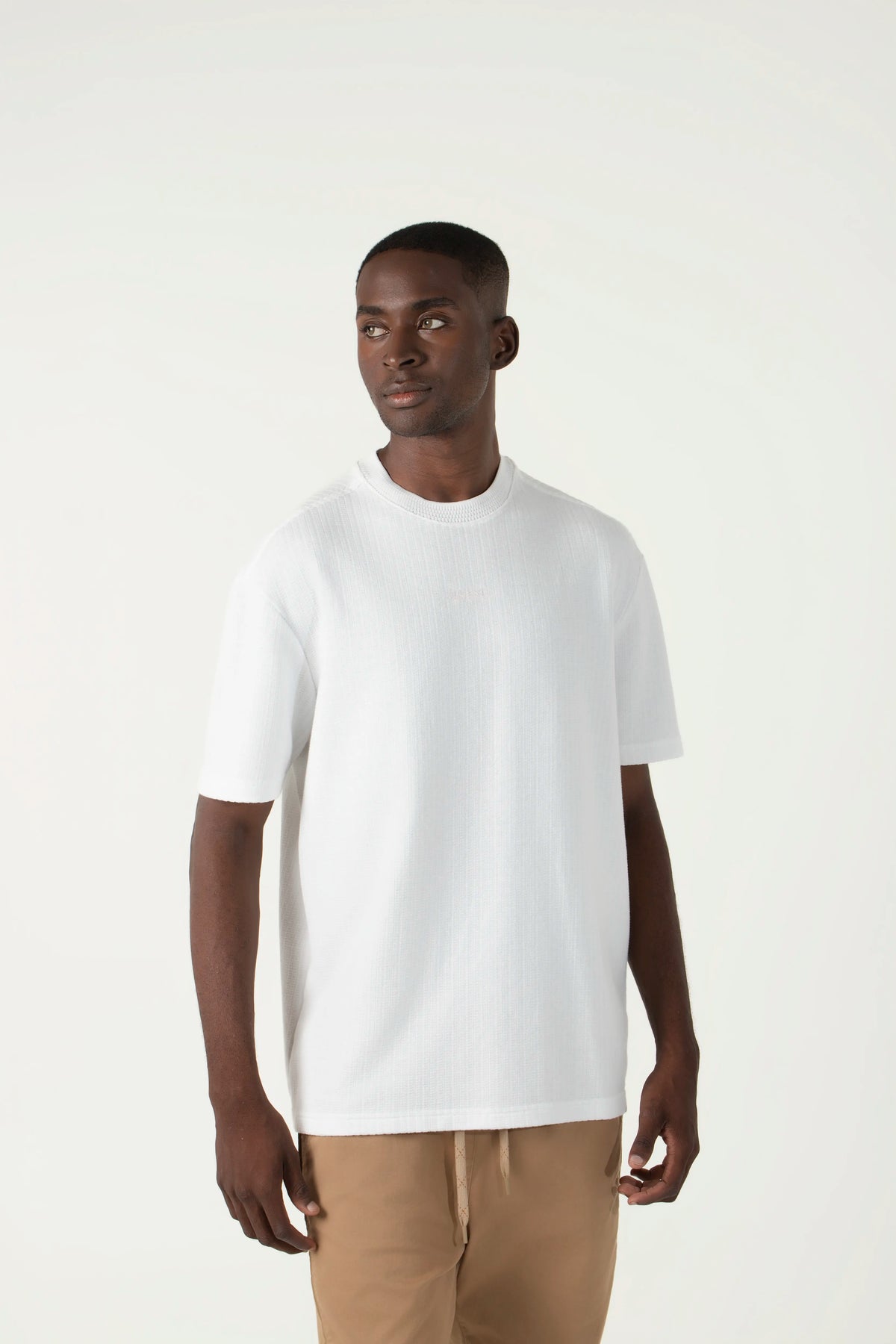 CAMISETA MANGA CORTA COLOR IVORY