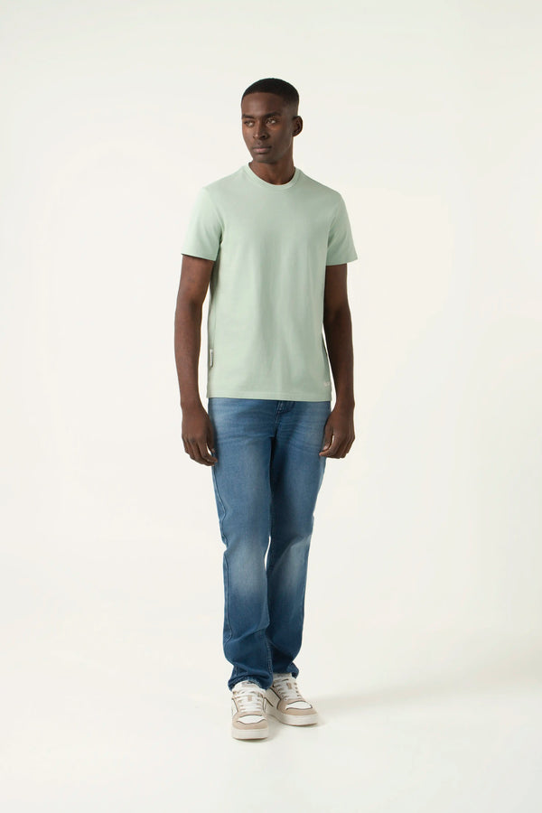 CAMISETA MANGA CORTA COLOR FROSTY GREEN
