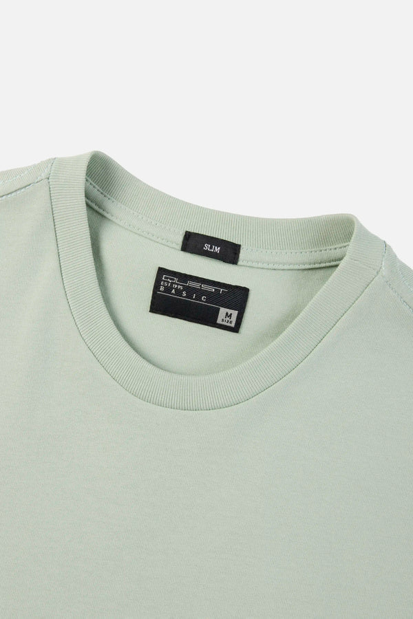 CAMISETA MANGA CORTA COLOR FROSTY GREEN