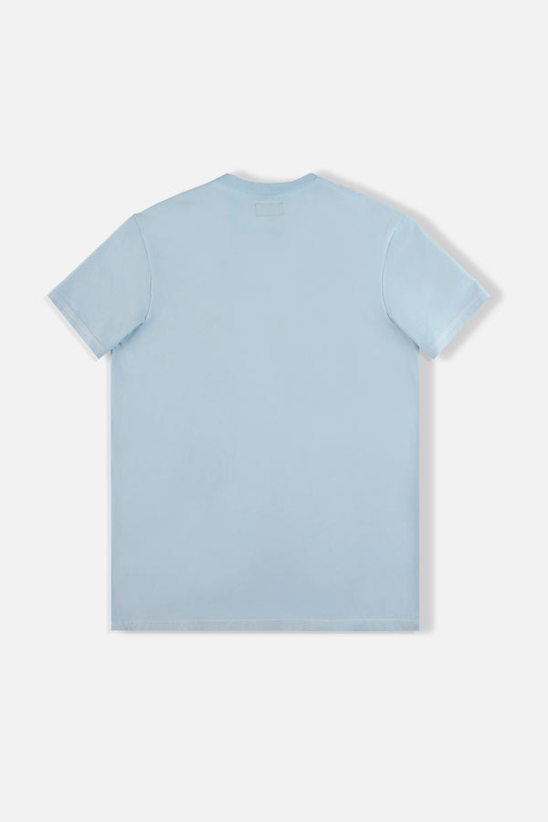 CAMISETA MANGA CORTA COLOR AZUL CHAMBRAY