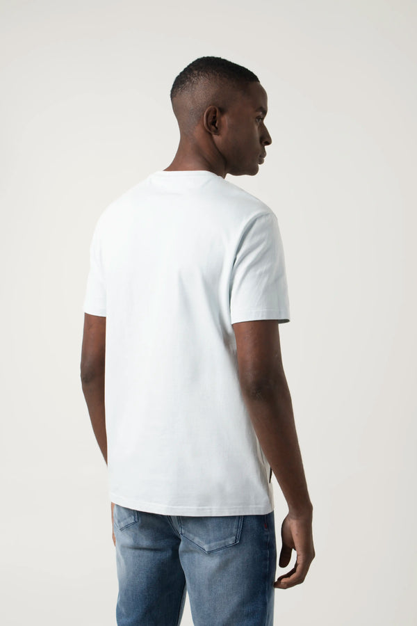 CAMISETA MANGA CORTA COLOR AZUL BALADA
