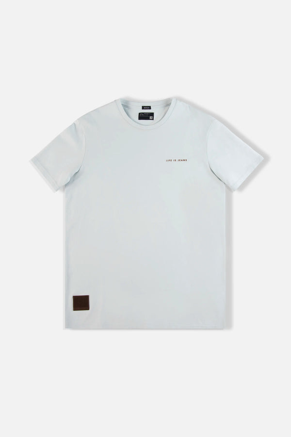 CAMISETA MANGA CORTA COLOR AZUL BALADA