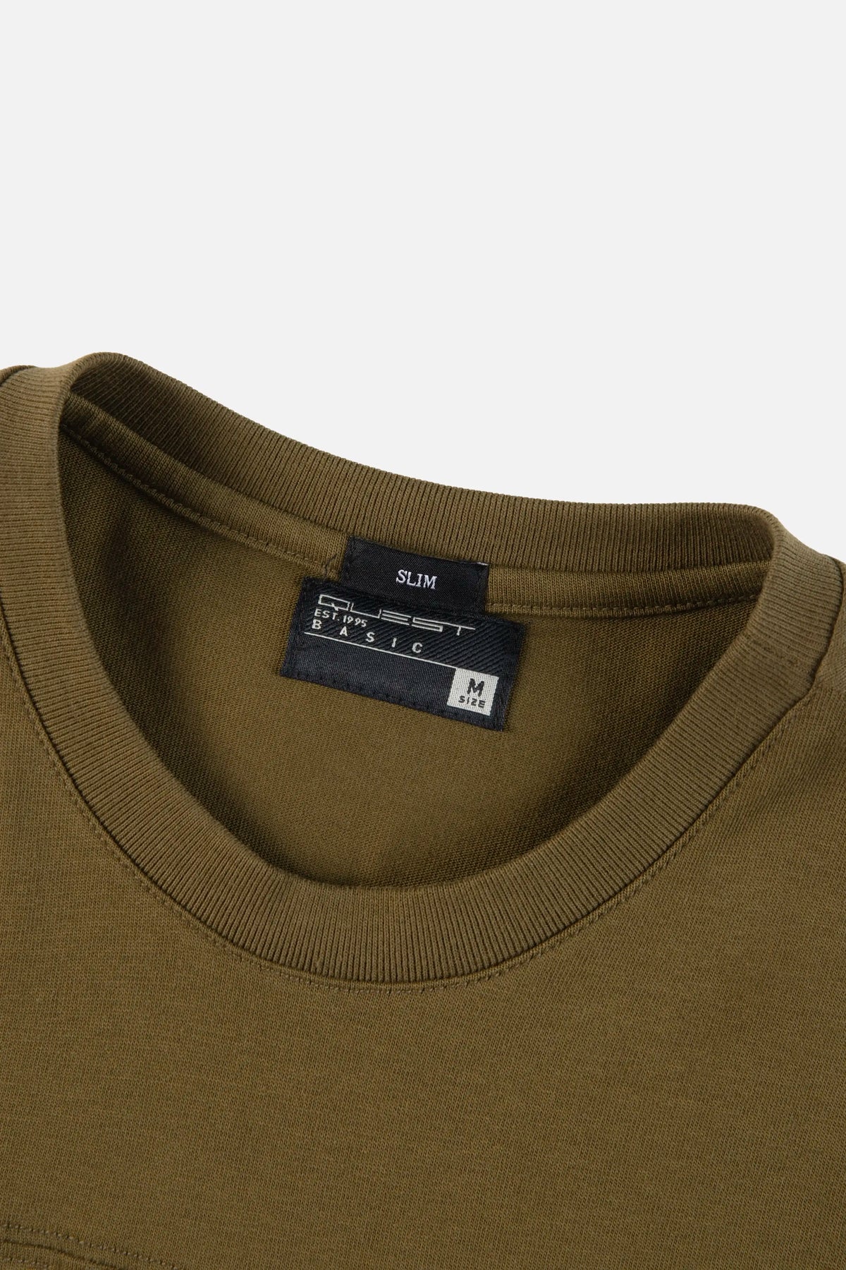 CAMISETA MANGA CORTA COLOR DARK OLIVA