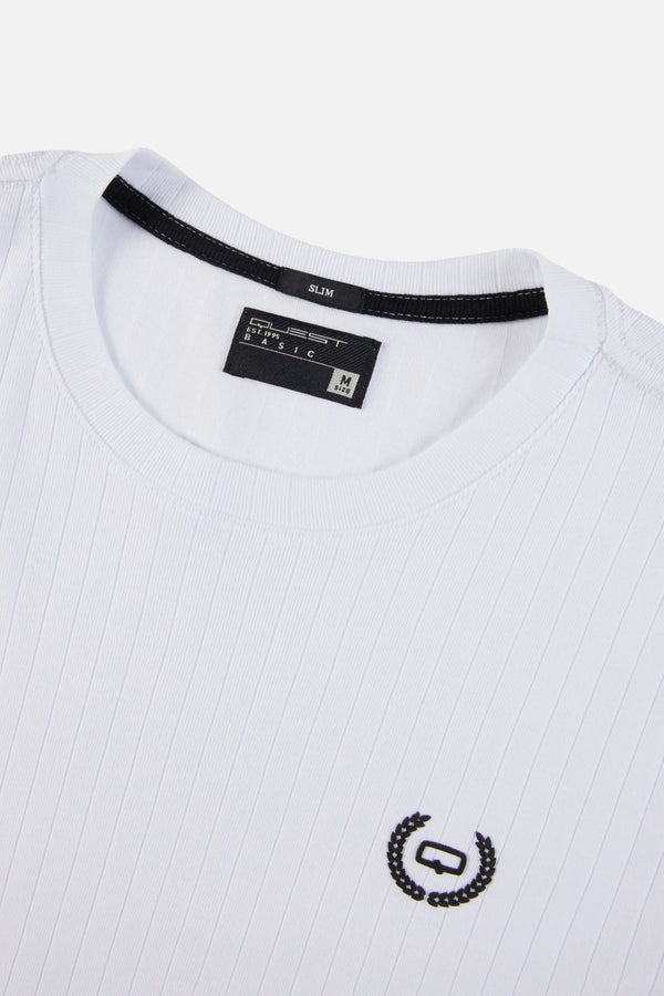 CAMISETA MANGA CORTA COLOR BLANCO OPTICO