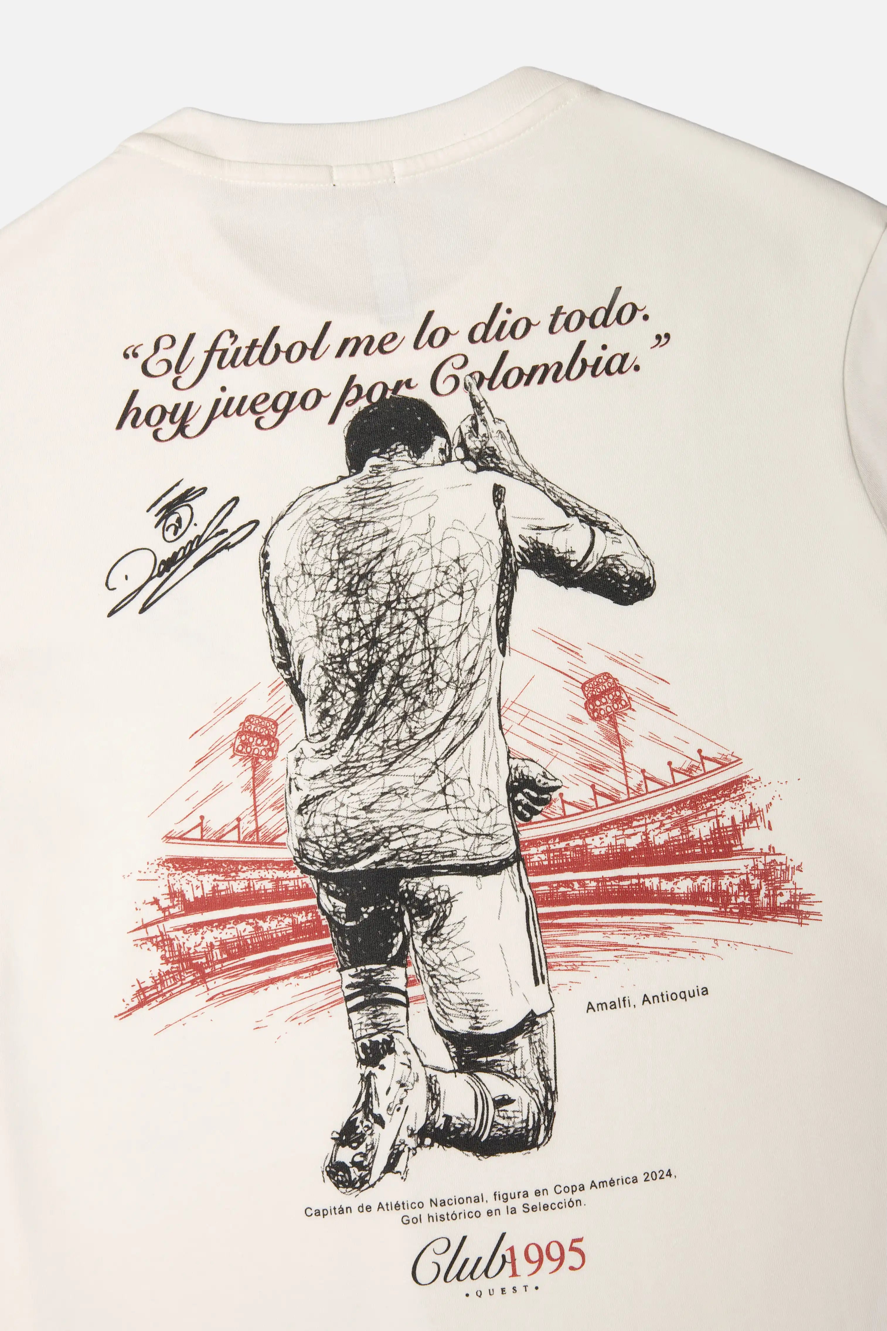 CAMISETA DANIEL MUÑOZ MANGA CORTA COLOR IVORY