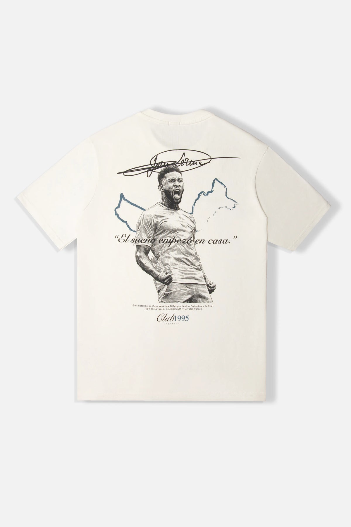 CAMISETA JEFFERSON LERMA MANGA CORTA COLOR IVORY
